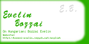 evelin bozzai business card